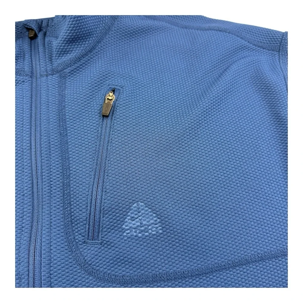 Nike ACG Blue Gray Dri-Fit 1/4 Zip Pullover Long Sleeve Active Sweater Men's  XL